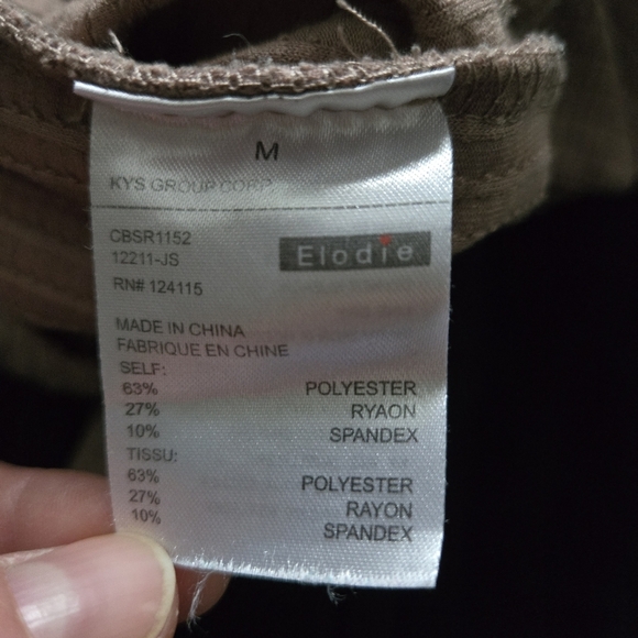 Elodie pull-on front tie wide leg pants size MEDIUM - Picture 7 of 7